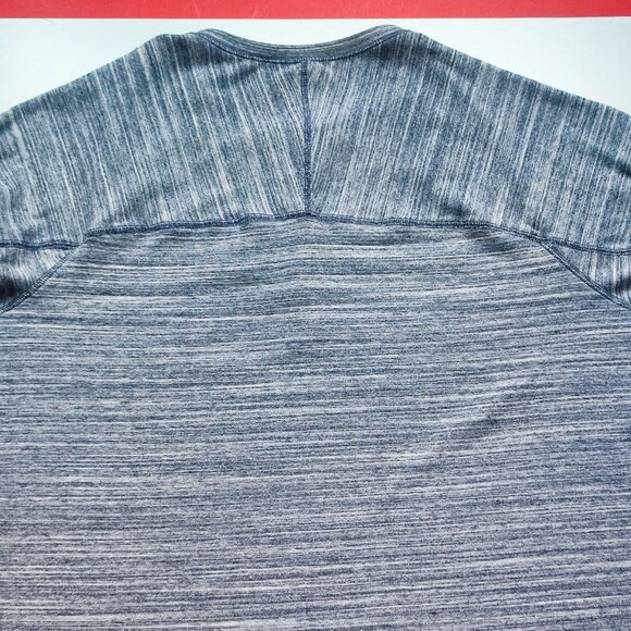 American Eagle 1/4 button down pullover men's size XXL grey knitted crew neck - Picture 5 of 12